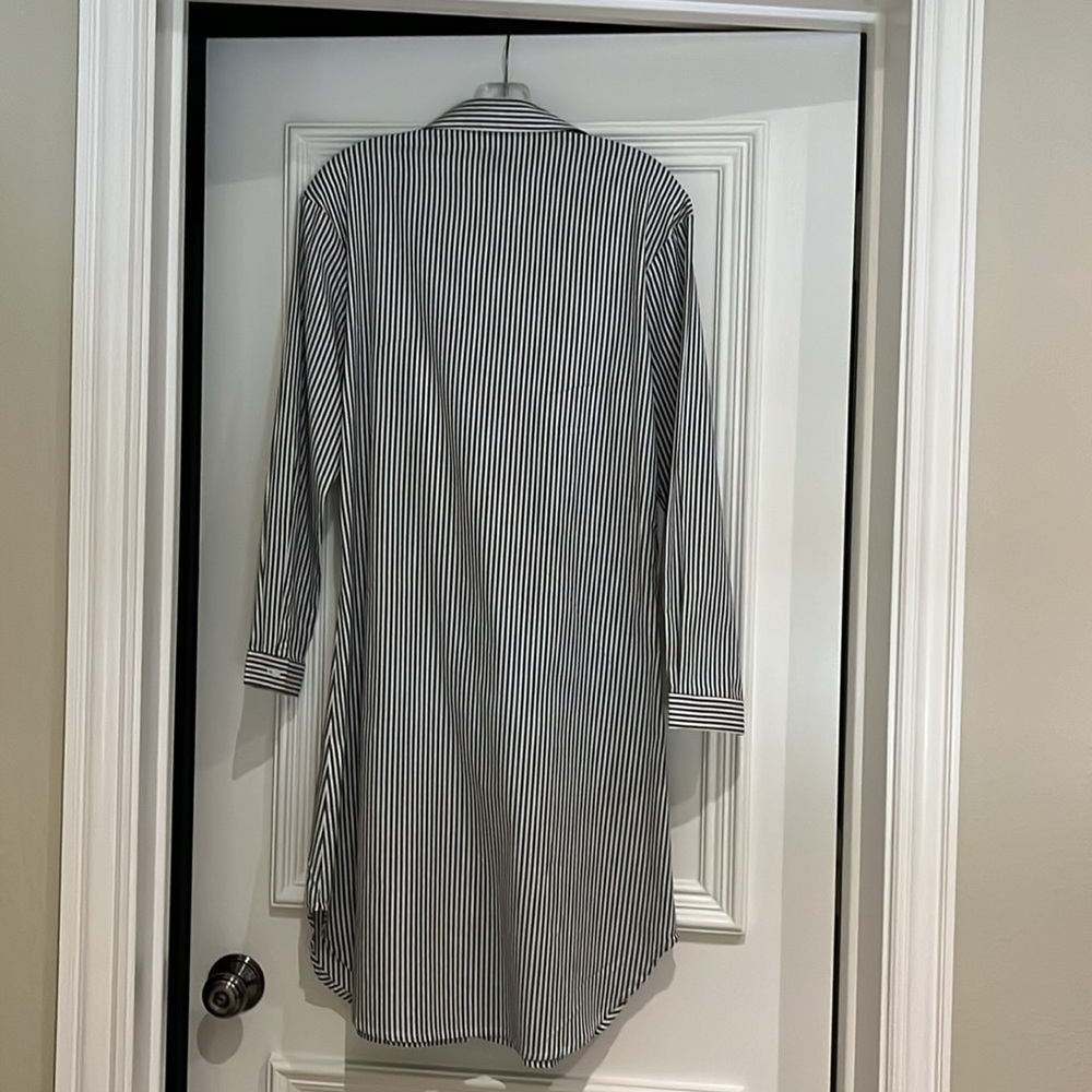 BROCHU WALKER Fraser gray stripe Ashland Stripe dress XS - Picture 9 of 9